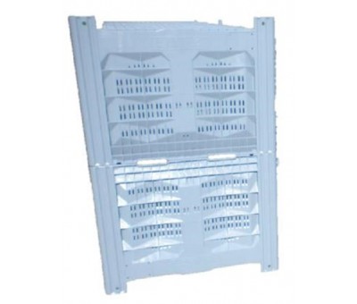 Caisse palette plastique ajourée 1 200 x 1 000 – Réf 115FA/N