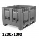 Caisse palette plastique pliable 1200x1000, BL121080APDO