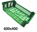 Cagette plastique renforcée 600x400, réf BL604016FA - BAC-LAND PACK