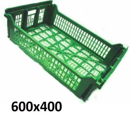 Cagette plastique renforcée 600x400, réf BL604016FA