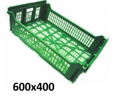 Cagette plastique renforcée 600x400, réf BL604016FA