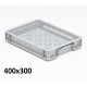 Bac plastique gerbable ajouré Euronorme, 400x300