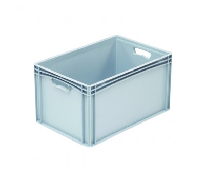 Comparateur Caisse plastique pleine gerbable Euronorme, 600x400