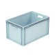 Comparateur Caisse plastique pleine gerbable Euronorme, 600x400