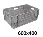 Bac gerbable emboîtable à 50% ajouré, 600x400 - BAC-LAND PACK