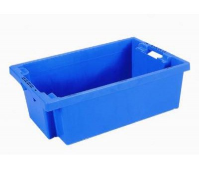 Achat Bacs gerbables emboitables pleins bleus, 600x400