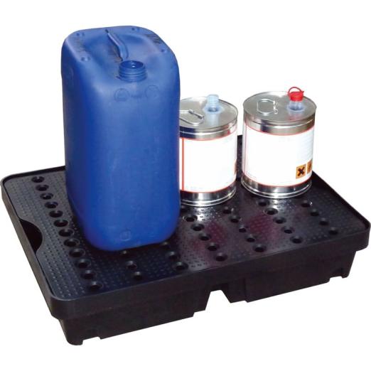 Bac de rétention polyéthylène pour petits récipients LABO 40 - CEMO FRANCE