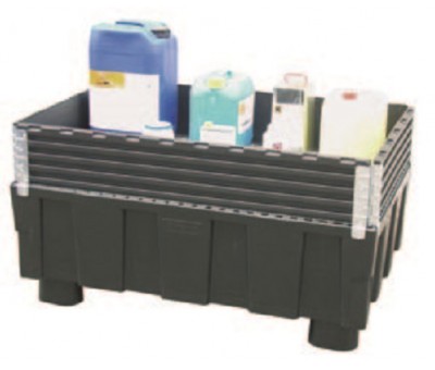 Vente Bac de rétention polyéthylène 2 patins EURO-PE (CEMO FRANCE)
