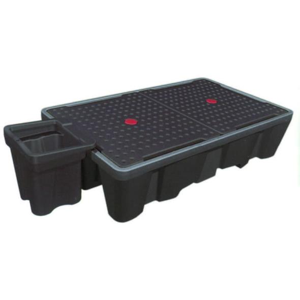 Achat Bac de rétention PE pour 1 cubitainer CUBI-PE 1200/1