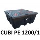 Bac de rétention PE pour 1 cubitainer CUBI-PE 1200/1