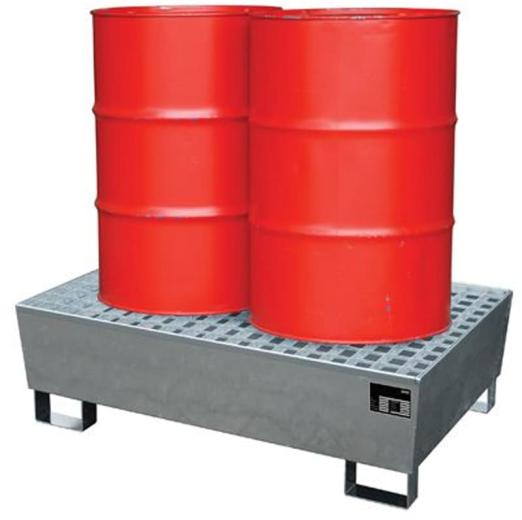 Bac de rétention métallique 2 fûts SW2-240 - CEMO FRANCE