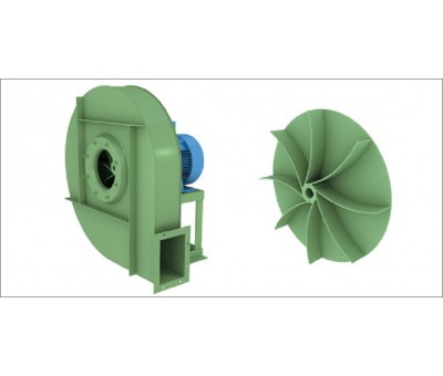 Ventilateur centrifuge TG 1080 à 15000 m3/h pour poussière et particules