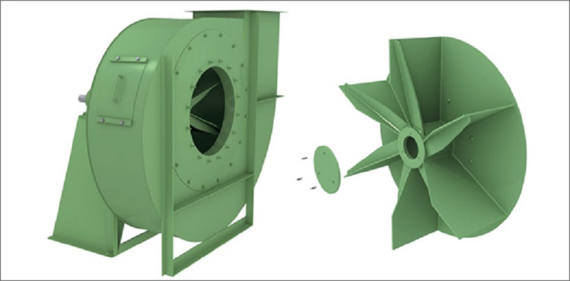 130FLJ5 Puissance Fréquence Ventilateur Centrifuge Ventilateur