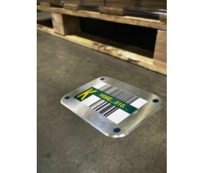 Achat Plaque de marquage au sol à sceller pour entrepot FloorBlock Alu