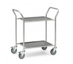 Chariot de service aluminium à plateaux stratifiés - AVMD
