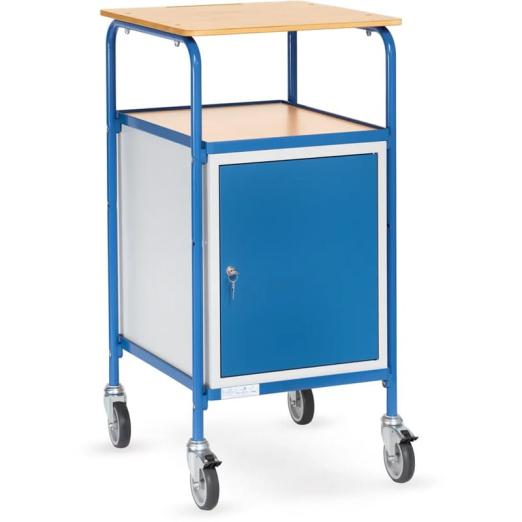 Pupitre roulant à caisson 1 porte à fermeture 100 Kg - AVMD