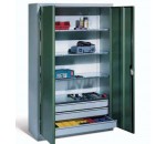 Armoire d'atelier grand volume à tablettes et tiroirs - AVMD