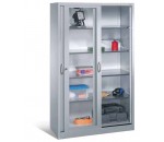 Armoire d'atelier à portes coulissantes vitrées - AVMD
