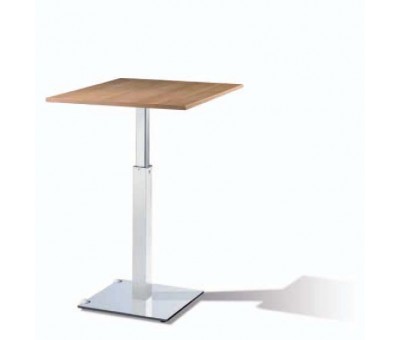 Table assis debout réglable en hauteur avec roulettes