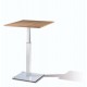 Table assis debout réglable en hauteur avec roulettes