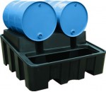 Bac de soutirage PE monobloc 450 litres 2 / 4 fûts - CEMO FRANCE
