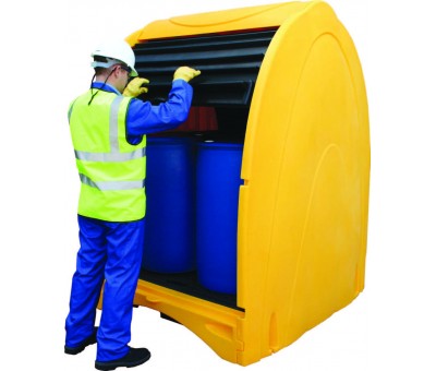 Box de rétention PE pour 4 fûts