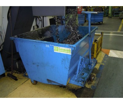 Vente Benne surbaissée basculante pour copeaux et boues GS (GOUBARD)