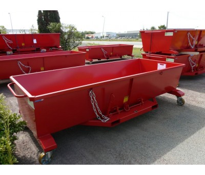 Comparateur Benne surbaissée basculante pour copeaux et boues GS