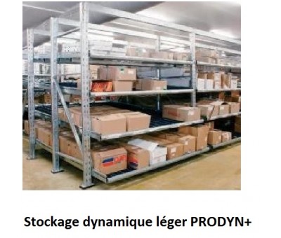 Stockage dynamique carton, bac PRODYN+