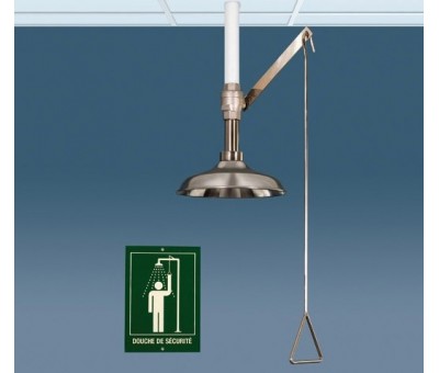 Douche tout inox verticale de sécurité, 1100TI