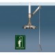 Douche tout inox verticale de sécurité, 1100TI