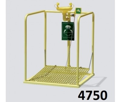 Poste de décontamination visage et yeux à déclenchement automatique, 4750