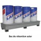 Bacs de rétention acier 1 à 8 fûts