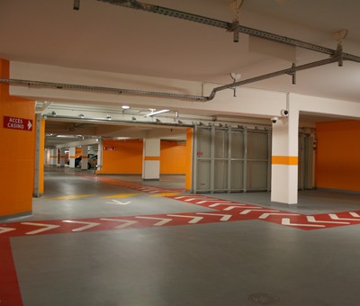 Porte coulissante DAS résistante au feu E60 pour les parkings