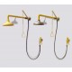 Douche d'urgence horizontale, avec douchette d'appoint, 4100