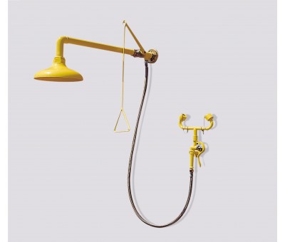 Douche murale de premier secours avec douchette d'appoint, 4110