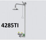 Combiné douche d'urgence lave yeux mural vertical tout inox - SECURIGAZ DOUCHES