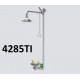 Combiné douche d'urgence lave yeux mural vertical tout inox