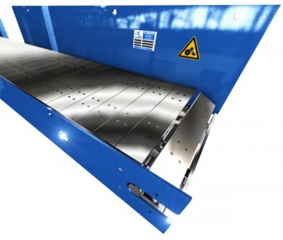 Achat Tapis transporteur à bande métallique articulée