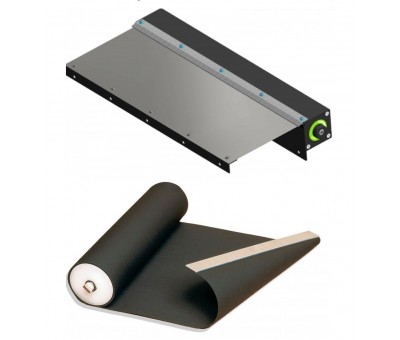 Enrouleur de protection pour machine avec caisson