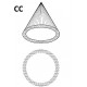 Devis Buse de pulvérisation à cône creux CC haut débit - laiton inox PVC