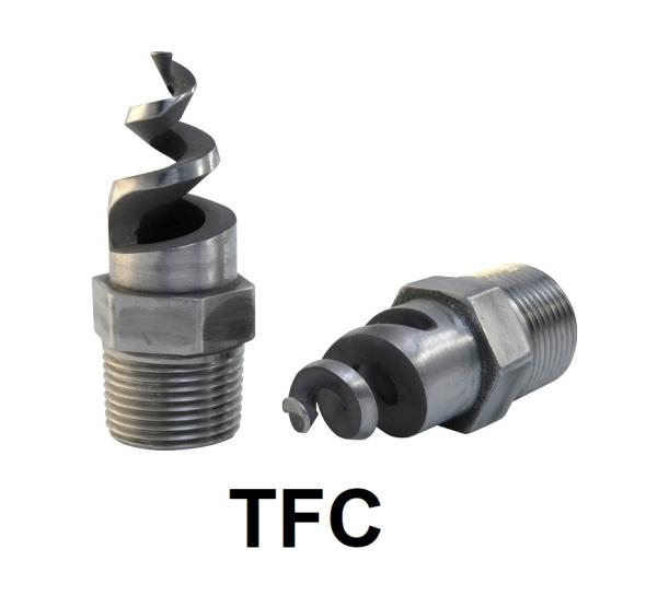 Buse de lavage à cône creux haut débit TFC - inox laiton pvc ptfe