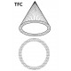 Devis Buse de lavage à cône creux haut débit TFC - inox laiton pvc ptfe