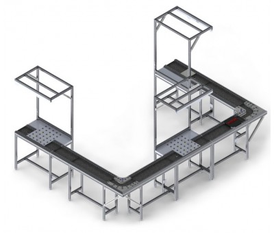 Ligne d'assemblage à poste de montage intégré ModuLine