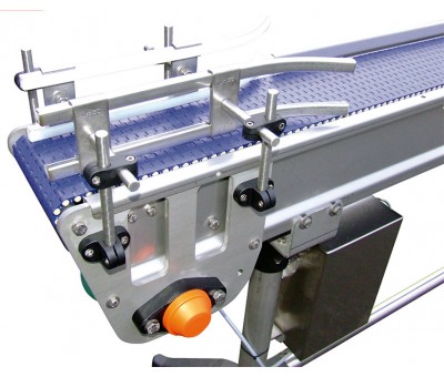 Vente Convoyeur transporteur inox à bande modulaire (SCHWEYER)