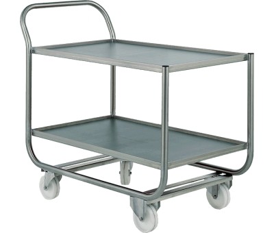 Chariot table inox à plateaux polyéthylène SCH500