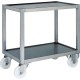 Chariot desserte 2 niveaux inox AISI 304L