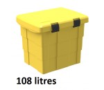 Coffre plastique verrouillable 108 litres, BACSPB108 - MDM MASSE DIFFUSION MANUTENTION