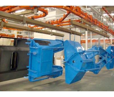 Convoyeur pour cabine et chaine de peinture