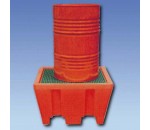 Bac de rétention plastique 1 fût - MDM MASSE DIFFUSION MANUTENTION